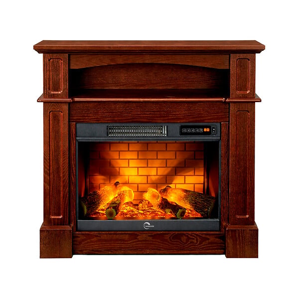 SANNOVER - Cheminée Electrique Sifora 2 000W 80,5 x 30 x 81 cm Bois Sannover - Livrée montée, prête à l'emploi - large