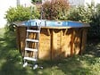 UBBINK - Piscine bois Sunwater 3,60 x 1,20 m liner bleu - Ubbink - vignette