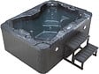 HABITAT ET JARDIN - Spa LED "Haïti" 4 places - Enceintes bluetooth intégrées - Gris - vignette