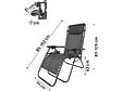 HABITAT ET JARDIN - Lot de 2 Fauteuils de jardin inclinable zéro gravité "Sintra" - Noir - vignette