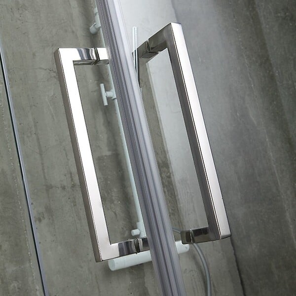 KIAMAMI VALENTINA - Cabine De Douche Angulaire 90X90 En Verre 6 Mm Sans Structure | London  - large