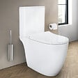 VITRA - WC à poser sans bride VitrA Sento + abattant slim frein de chute blanc - vignette