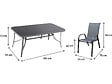 HABITAT ET JARDIN - Table et chaises de jardin en textilène "Cordoba XL 180" - 8 places - Gris - vignette