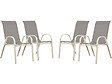 HABITAT ET JARDIN - Table et chaises de jardin en textilène "Cordoba XL 180" - Phoenix - 8 places - Gris - vignette
