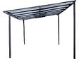 HABITAT ET JARDIN - Pergola tonnelle adossée "Marvin" - 4 x 3 m - 423 x 298 x 243 cm - Gris foncé - vignette