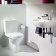 VILLEROY ET BOCH - Combipack O.NOVO Plus avec DirectFlush WC à poser en céramique - Sortie horizontale - Couleur : blanc - avec abattant coordonné. - vignette