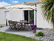 HABITAT ET JARDIN - Parasol jardin déporté en aluminium "Sky 4" - 3 x 4 m - Ecru - vignette