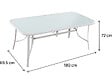 HABITAT ET JARDIN - Table de jardin "Cordoba" - Phoenix - 8 places - Blanc - vignette