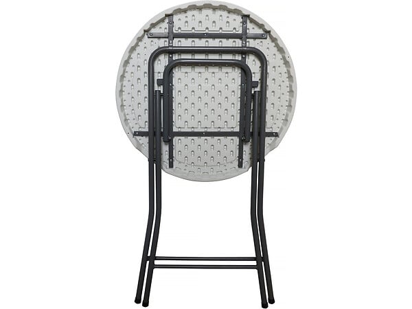 HABITAT ET JARDIN - Table haute pliante en plastique Ø 80 cm "Lili" - blanc - large