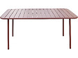 HABITAT ET JARDIN - Table jardin en métal "Bilbao" - 150 x 90 x 71 cm - Terracotta - vignette