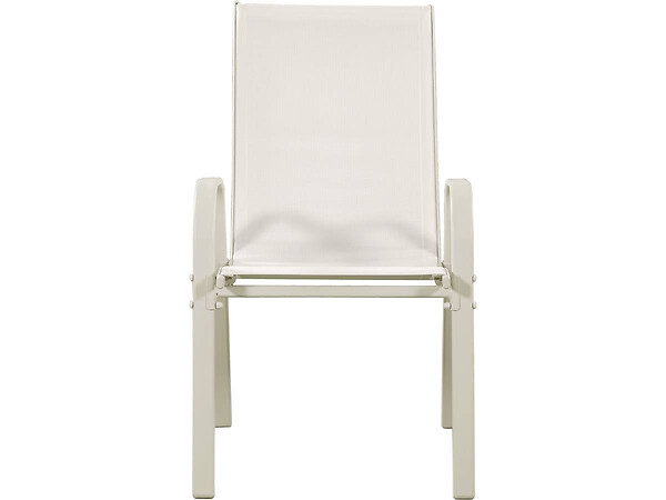 HABITAT ET JARDIN - Table et chaises de jardin en textilène "Cordoba XL 180"- Phoenix - 8 places - Ecru - large
