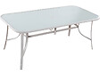 HABITAT ET JARDIN - Table et chaises de jardin en textilène "Cordoba XL 180"- Phoenix - 8 places - Ecru - vignette
