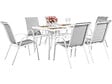 HABITAT ET JARDIN - Table et chaises de jardin en textilène "Cordoba" - Phoenix - 6  places - Gris - vignette