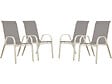 HABITAT ET JARDIN - Table et chaises de jardin en textilène "Cordoba" - Phoenix - 6  places - Gris - vignette