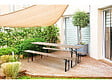 HABITAT ET JARDIN - Table de jardin brasserie pliante avec 2 bancs " Lisbonne " - 176 x 46 x 75 cm -  Marron - vignette