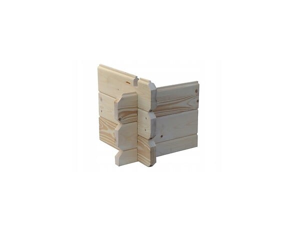 ALTANKA - Abri de jardin en bois - 4m2 - 2x2m - Ep. 19mm - Couleur: naturel - DOM565 - large