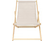 HABITAT ET JARDIN - Lot de 2 transats en bois "Chilienne" - 107 x 56.5 x 81 cm - Ecru - vignette