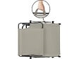 HABITAT ET JARDIN - Lot de 2 bains de soleil pliable "Lazy" - Avec pare soleil - Taupe - vignette