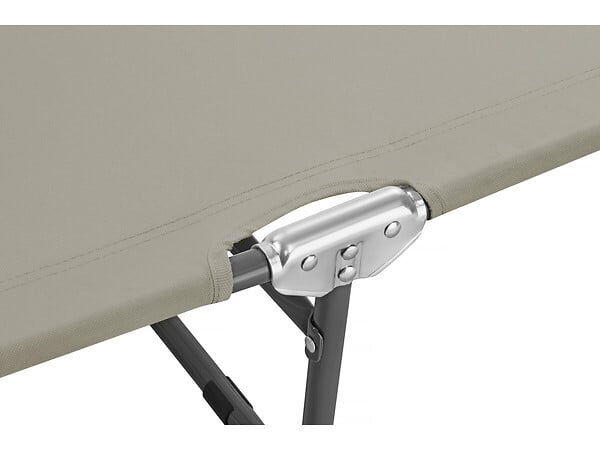 HABITAT ET JARDIN - Bain de soleil pliable "Lazy" - Avec pare soleil - Taupe - large