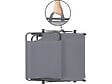 HABITAT ET JARDIN - Bain de soleil pliable "Lazy" - Avec pare soleil - Gris - vignette