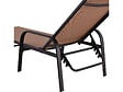 HABITAT ET JARDIN - Lot de 2 Bains de soleil en métal avec accoudoirs "Farniente" - Taupe - vignette