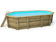 HABITAT ET JARDIN - Piscine bois "Florida 145 " - 6.57 x 4.57 x 1.45 m + Bâche à bulles 180 µ + Bâche hiver 280 gr/m² - vignette