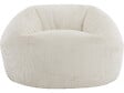 HABITAT ET JARDIN - Pouf en velours côtelé  "Cusco" - 80 x 74 x 49 cm - Beige - vignette