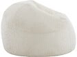 HABITAT ET JARDIN - Pouf en velours côtelé  "Cusco" - 80 x 74 x 49 cm - Beige - vignette