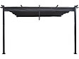 HABITAT ET JARDIN - Pergola adossée en aluminium avec toit rétractable-  3 x 4 m -  Gris - vignette