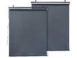 HABITAT ET JARDIN - Lot de 2 stores rétractables pergola - 124 x 225 cm - Gris anthracite - vignette