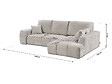 HABITAT ET JARDIN - Canapé d'angle droit convertible en tissu chenille "Verneuil" - 3 places - Beige - vignette