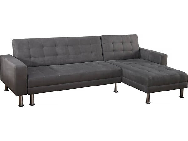 HABITAT ET JARDIN - Canapé d'angle convertible et réversible "Theo"- 4 places - Gris - large