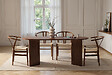 HABITAT ET JARDIN - Table à manger en bois "Sablin" - 180 x 89 x 75 cm - Noyer - vignette