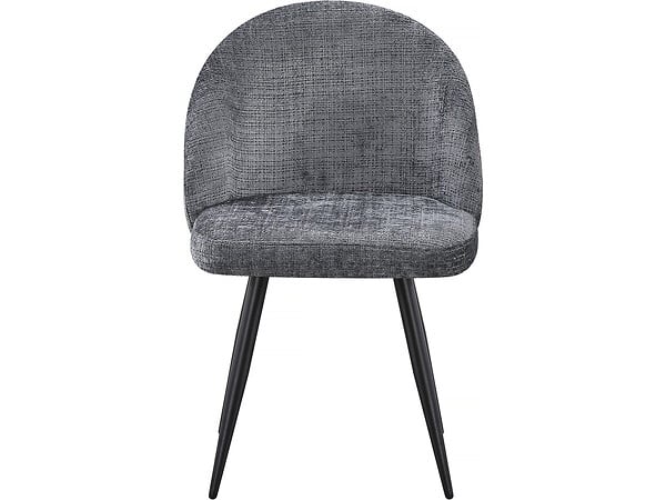 HABITAT ET JARDIN - Lot de 2 chaises en tissu "Samuel" - 53 x 51 x 82 cm - Gris - large