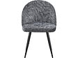 HABITAT ET JARDIN - Lot de 2 chaises en tissu "Samuel" - 53 x 51 x 82 cm - Gris - vignette