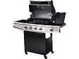 HABITAT ET JARDIN - Barbecue gaz "Bingo 5" - 5 Brûleurs dont 1 latéral - 15.2kW + Housse protection - Noir - vignette