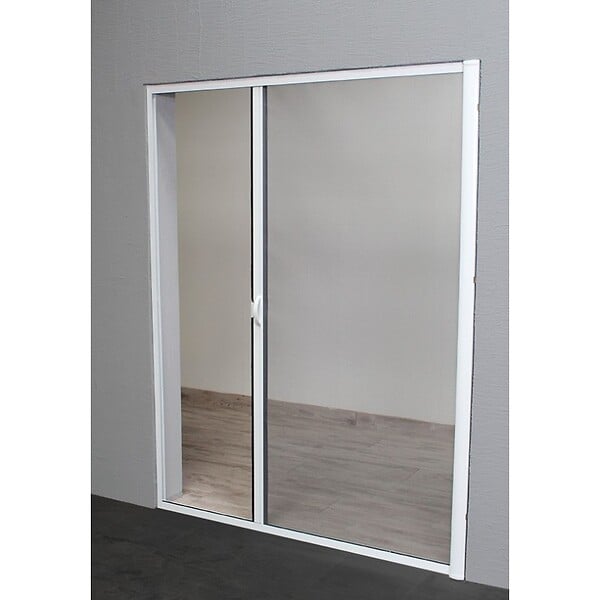 VOLET-MOUSTIQUAIRE - Moustiquaire Enroulable Latérale Alu H220 cm x L130 cm Blanc - large