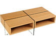 HABITAT ET JARDIN - Table basse "Milano" - 120 x 60 x 40 cm - Finition chêne - vignette