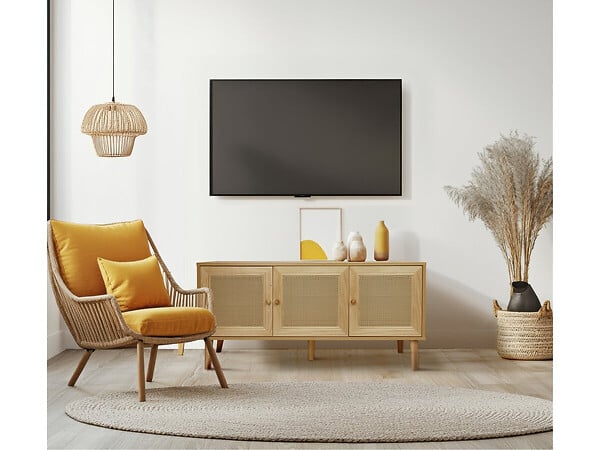 HABITAT ET JARDIN - Buffet style cannage "Neuille" - 120 x 40 x 71.5 cm - Beige - large