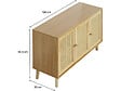 HABITAT ET JARDIN - Buffet style cannage "Neuille" - 120 x 40 x 71.5 cm - Beige - vignette