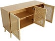 HABITAT ET JARDIN - Buffet style cannage "Neuille" - 120 x 40 x 71.5 cm - Beige - vignette