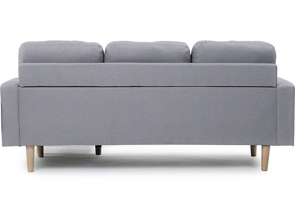 HABITAT ET JARDIN - Canapé d'angle réversible en tissu "Gabby" -  3 places - Gris Clair - large