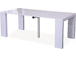 HABITAT ET JARDIN - Table repas extensible "Dina" - 200/40 x 94 x 75 cm - Blanc laqué - vignette