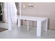 HABITAT ET JARDIN - Table repas extensible "Dina" - 200/40 x 94 x 75 cm - Blanc laqué - vignette
