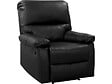 HABITAT ET JARDIN - Fauteuil relax "Lincoln" - 90 x 89 x 103 cm - Noir - vignette