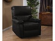HABITAT ET JARDIN - Fauteuil relax "Lincoln" - 90 x 89 x 103 cm - Noir - vignette