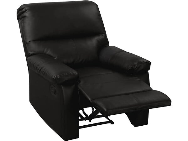 HABITAT ET JARDIN - Fauteuil relax "Lincoln" - 90 x 89 x 103 cm - Noir - large