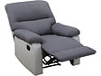 HABITAT ET JARDIN - Fauteuil relax "Lincoln" - 90 x 89 x 103 cm - Blanc/Gris clair - vignette
