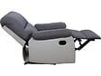 HABITAT ET JARDIN - Fauteuil relax "Lincoln" - 90 x 89 x 103 cm - Blanc/Gris clair - vignette