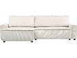 HABITAT ET JARDIN - Canapé d'angle convertible et reversible en velours côtelé "Montaigne" - 3 places  - Beige - vignette